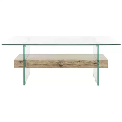 Mesa de centro moderna con estante inferior