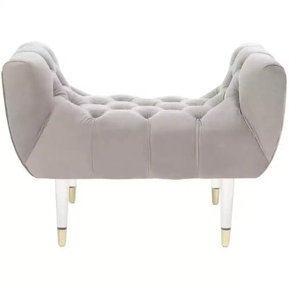 Eugenie Tufted Velvet Bench - SFV4705 - Safavieh Couture