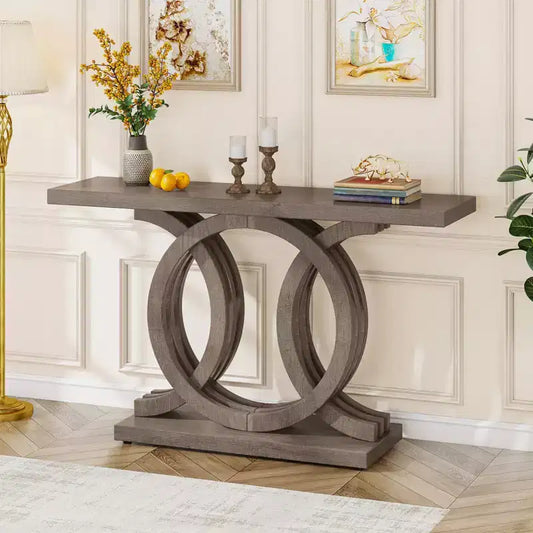 Mesa consola de entrada de madera de 55 pulgadas