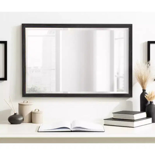 Espejo de pared rectangular de 20"x30", blanco