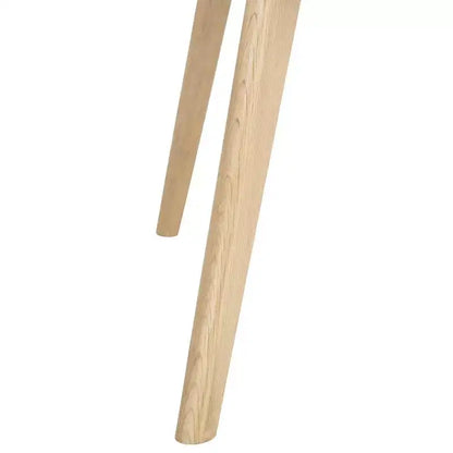 Mesa de centro de madera y ratán, lavado blanco natural